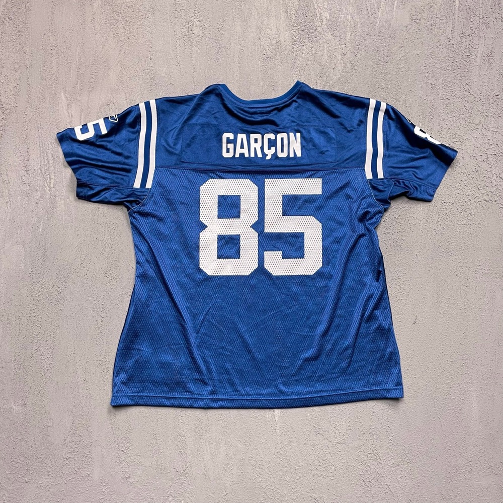 Vintage Pierre Garcon Indianapolis Colts Jersey Women XL Blue 2000s Reebok